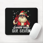 Funny Santa Says Six Seven Christmas 67 Meme Xmas  マウスパッド (マウス)