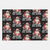 Funny Santa Says Six Seven Christmas 67 Meme Xmas ラッピングペーパーシート (正面)