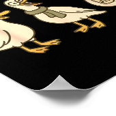 Funny Santa Silly Goose 6 7 Christmas Geese Six Se ポスター (角)