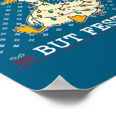 Funny Santa Silly Goose Overstimulated But Festive ポスター (角)