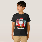 Funny Santa Six Seven 67 Ice Cream Drip Christmas  Tシャツ (正面フル)