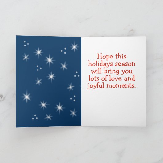 Funny Santa Special Delivery holiday カード (内部)