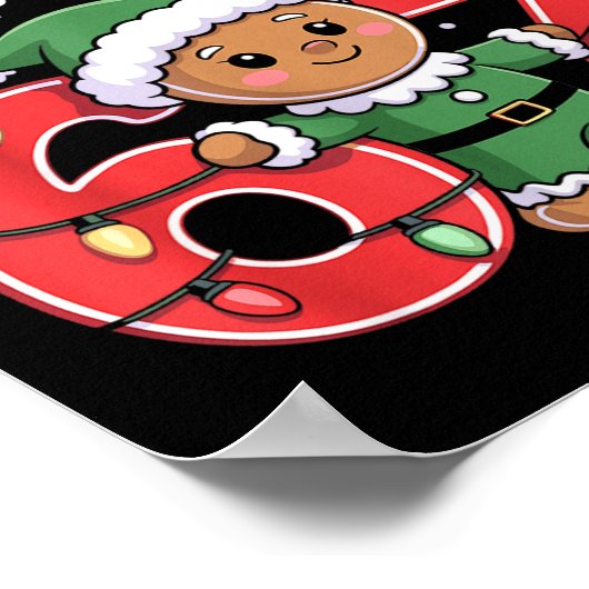 Funny Santa Stop 67 Gingerbread Six Seven Meme ポスター (角)