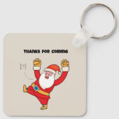 Funny santa thanks for coming キーホルダー (裏面)