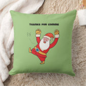 Funny santa thanks for coming クッション (ブランケット)
