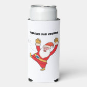 Funny santa thanks for coming スリム缶クーラー (Seltzer正面)