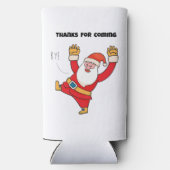 Funny santa thanks for coming スリム缶クーラー (裏面)