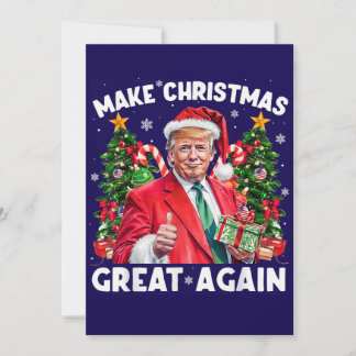 Funny Santa Trump Gift Christmas Card シーズンカード