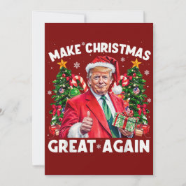 Funny Santa Trump Gift | Trump Christmas シーズンカード