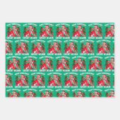 Funny Santa Trump Gift Wrap Make Christmas Great ラッピングペーパーシート (正面2)