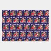 Funny Santa Trump Gift Wrap | Trump Christmas ラッピングペーパーシート (正面2)