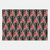 Funny Santa Trump | Make Christmas Great Again ラッピングペーパーシート (正面)