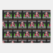Funny Santa Trump Make Christmas Great Again Gift ラッピングペーパーシート (正面3)