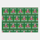 Funny Santa Trump Make Christmas Great Again Gift ラッピングペーパーシート (正面2)
