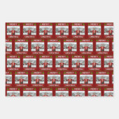 Funny Santa Trump Merry Christmas ラッピングペーパーシート (正面)