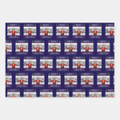 Funny Santa Trump Merry Christmas Ugly Xmas ラッピングペーパーシート (正面3)