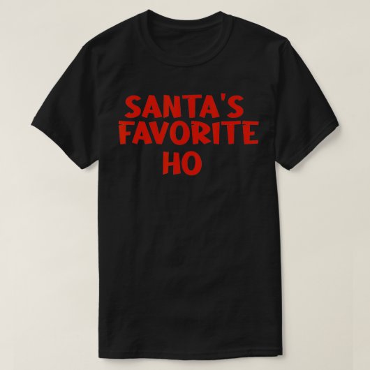 Funny Santa's Favorite Ho Couples Pajama Tシャツ (デザイン正面)