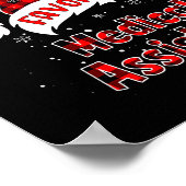 Funny Santa's Favorite Medical Istant Christmas Pa ポスター (角)