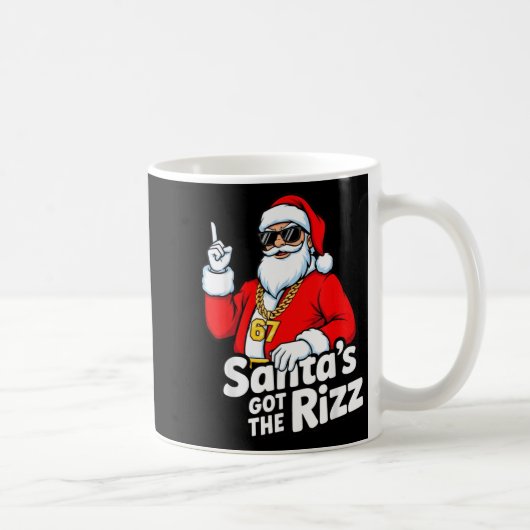 Funny Santa's Got The Rizz Christmas Meme 67  コーヒーマグカップ (右)
