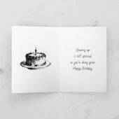 Funny Sarcastic Aging Birthday  カード (内部)