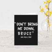 Funny Sarcastic Bad Song Lyrics Don't Bring Me Dow カード (黄色い花)