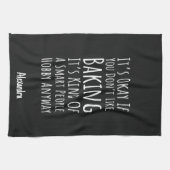 Funny Sarcastic Baking Lover Gifts Baker Custom キッチンタオル (横)