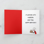 Funny Sarcastic Birthday Card シーズンカード (内部)