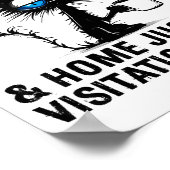 Funny Sarcastic Cat I Feel Like Work Got Custody O ポスター (角)