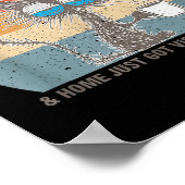 Funny Sarcastic Cat I Feel Like Work Got Custody O ポスター (角)