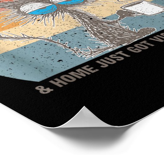 Funny Sarcastic Cat I Feel Like Work Got Custody O ポスター (角)