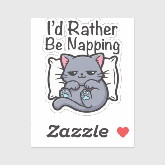 Funny Sarcastic Cat Lover シール (シート)