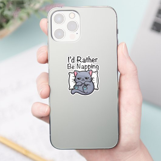 Funny Sarcastic Cat Lover シール (スマートフォン)