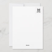 Funny Sarcastic Cat Not Today Minimalist Design シーズンカード (裏面)