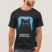 Funny Sarcastic Cat Snorefest Supervisor Manager B Tシャツ (正面)