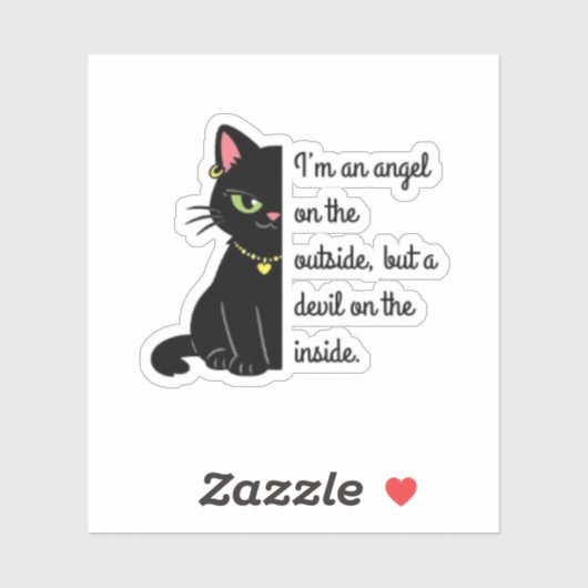 funny sarcastic cat stickers シール (シート)
