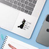 funny sarcastic cat stickers シール (ノートパソコンとiPhone)