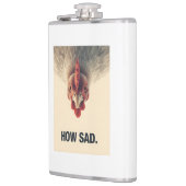 Funny Sarcastic Chicken How Sad Upside Down Meme A フラスク (左)