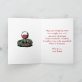 Funny Sarcastic Christmas Humor カード (内部)