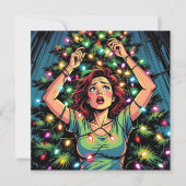 Funny Sarcastic Christmas Humor カード (正面)