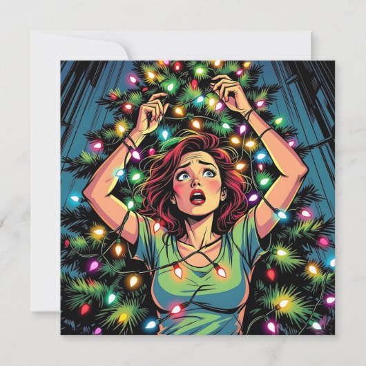 Funny Sarcastic Christmas Humor カード (正面)