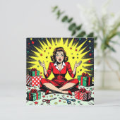 Funny Sarcastic Christmas Humor カード (スタンド正面)