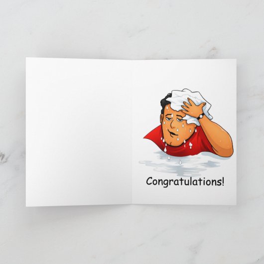 funny sarcastic congratulations カード (内部)