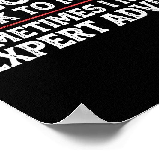 Funny Sarcastic Dad Joke Grandpa Of Course I Talk  ポスター (角)