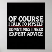 Funny Sarcastic Dad Joke Grandpa Of Course I Talk  ポスター (正面)