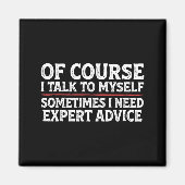 Funny Sarcastic Dad Joke Grandpa Of Course I Talk マグネット (正面)