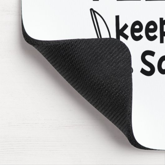 Funny Sarcastic Fishing Keeps Me Sane 1 マウスパッド (コーナー)