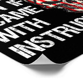 Funny Sarcastic Gift You Couldn't Handle Me Distre ポスター (角)