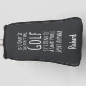 Funny Sarcastic Golfer Gifts Humor Humorous Lover ゴルフヘッドカバー (正面)