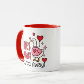 Funny Sarcastic Goose Valentine's Day マグカップ (正面左)