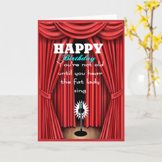 Funny sarcastic happy birthday wish カード (黄色い花)